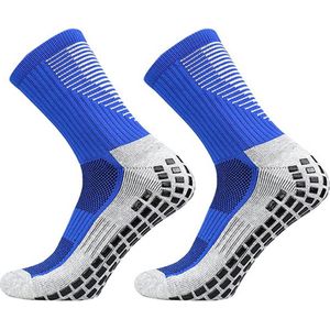Sokken - Anti slip - Sportsokken - Huissokken - Maat: 38/44 - Blauw