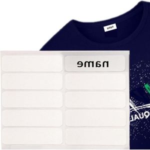 100 name labels for clothes - pack of washable and machine washable clothing labels for school and nursery - size 3x1.5cm