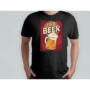 Cold Beer - T Shirt - Beer - funny - HoppyHour - BeerMeNow - BrewsCruise - CraftyBeer - Proostpret - BiermeNu - Biertocht - Bierfeest