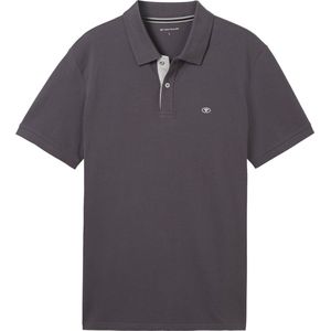TOM TAILOR basic polo with contrast Heren Poloshirt - Maat M