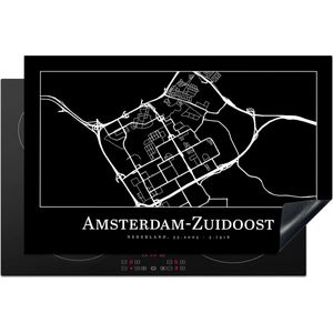 Inductie beschermer - Inductie Mat - Kookplaat beschermer - Amsterdam-Zuidoost - Kaart - Plattegrond - Stadskaart - Inductie beschermer - Inductie Mat - Kookplaat Beschermer - 80x52 cm - Afdekplaat inductie - Inductiebeschermer