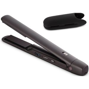 HS2 - Snoerloze Stijltang - Keramische Platen - Zwart - Lithiumbatterij