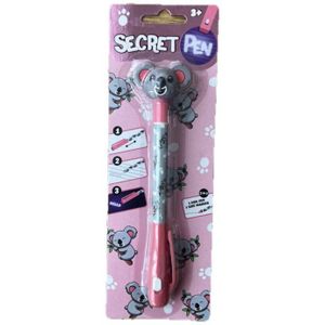 Magische pen met onzichtbare inkt - Koala beer - Pen en UV-lamp in één - Cadeau