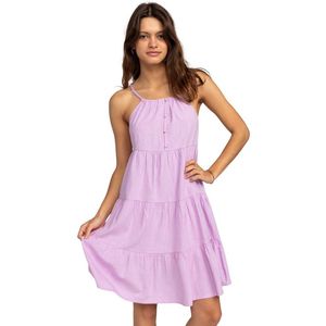 Roxy Cool Again Mouwloze Korte Jurk Paars L Vrouw