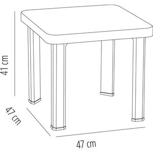 Equivera Bijzettafel Buiten - Bijzettafel Tuin - Salontafel Buiten - Salontafel Tuin - Koffietafel Buiten - Voor Binnen en Buiten - Must Have Voor Jouw Tuin!