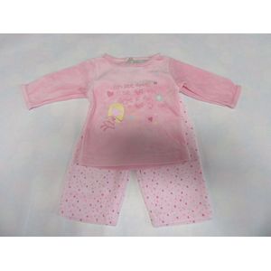 Wiplala - Pyjama Velour - Roze met fee - 6maand 68