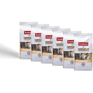 Koffiebonen Aanbieding - Rombouts Goudmerk 6x - Rombouts - 3000gr - Koffiebonen Proefpakket