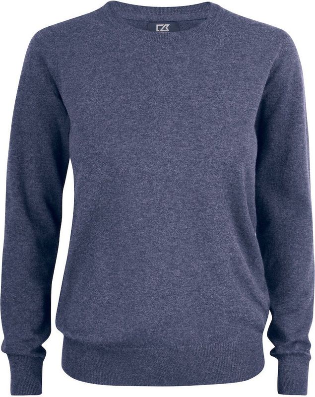 Cutter & Buck Oakville Crewneck Dames Marineblauw maat S