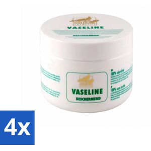 4 x Goldline - Vaseline - Huidverzorging - Beschermend & Hydraterend - 250 ml - Lichaamscrème - Vaseline - Hydraterende Crème - Beschermende Crème - Droge Huid