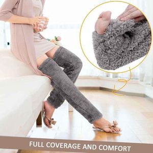 Inovra Plus - Kniehoge Warme Snugglepaws Sok-Slippers Grijs