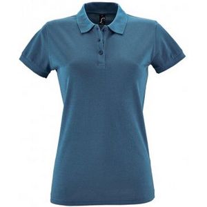 SOLS Dames/dames Perfect Pique Poloshirt met korte mouwen (Leisteenblauw)