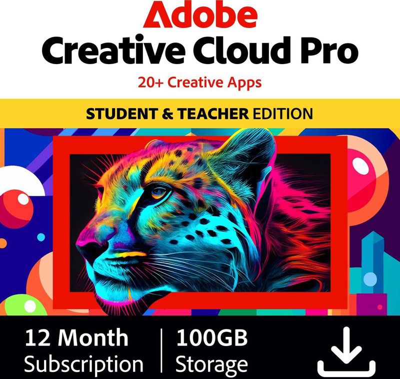 Adobe - Creative Cloud - Student - 12 Maanden - 2 Installaties