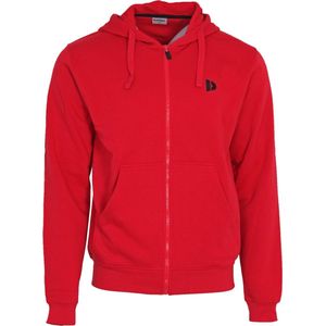 Donnay sweatvest met capuchon - Sportvest - Heren - Berry Red (040) - maat L