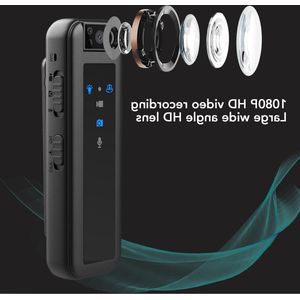 Spy Camera - Bewakingscamera - Spycam Kleine Lichaamscamera's 1080P Mini-lichaamscamera Videorecorder Draagbare Zakvideocamera met LED-indicatielampje Clip Zaklichaamscamera's met Achterclip Video-opname