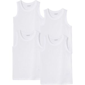 Set van 4 onderhemdjes wit