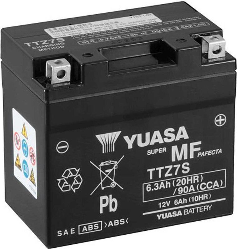 YUASA - TTZ7S - Accu - Onderhoudsvrij - AGM