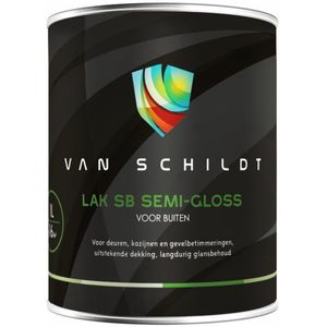 van Schildt SB Semi Gloss Extreem Duurzaam Dekkend Aflak Glans Halfglans 1 Liter. Alle andere kleuren