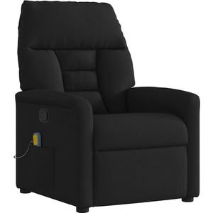 vidaXL - Massagestoel - Verstelbaar - Stof - Zwart