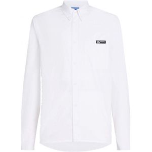 KARL LAGERFELD - Poplin T-shirt - Wit - 100% Katoen