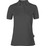Women's 'Luxury Stretch' Polo met korte mouwen Dark Grey