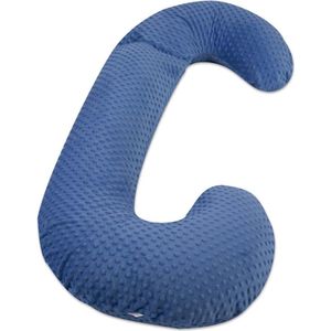 Body pillow - 240 cm - minky dot - blauw