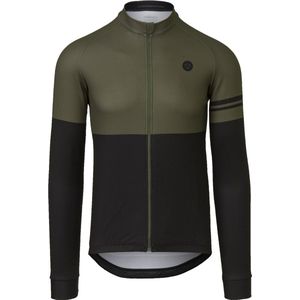 AGU Duo Fietsshirt Lange Mouwen Essential Heren - Army Green - Maat S