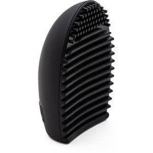 Intirilife kwastenreiniger van siliconen in zwart - 7,3 x 5,5 x 3 cm - reinigingsmatje voor make-up kwasten voor cosmetische kwasten en sponsjes