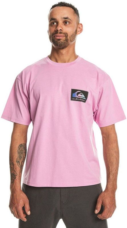 Quiksilver Back Flash T-shirt Met Korte Mouwen Roze L Man