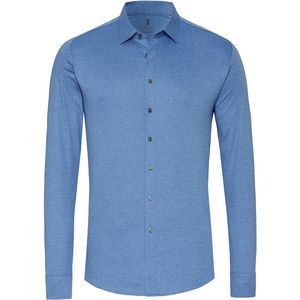 Desoto - Overhemd Kent Blauw - Heren - Maat S - Slim-fit