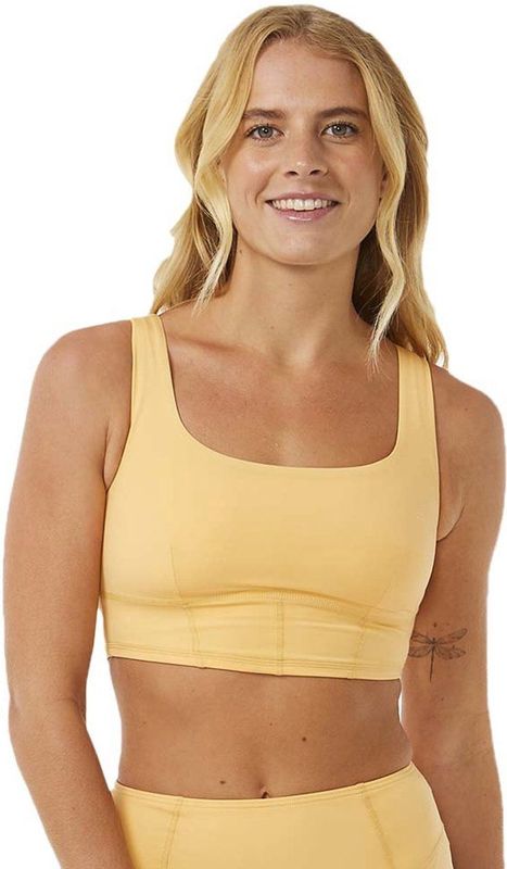 Rip Curl Mirage Ultimate Scoop Neck Cro Bikinitop Geel XL Vrouw