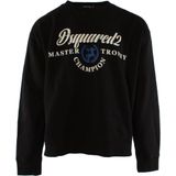 Dsquared2 - Crewneck Sweater - Blauw - Oversized Design - Katoen
