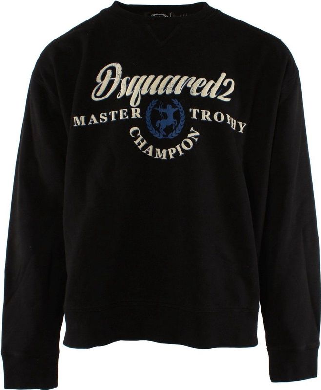 Dsquared2 - Crewneck Sweater - Blauw - Oversized Design - Katoen