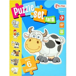 Toi-toys Boerderij Puzzelset Incl 6 Puzzels