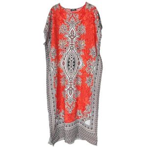 Katoenen Maxi-Jurk voor Dames met Afrikaanse Print - Lange Kaftan voor Zomer en Strand