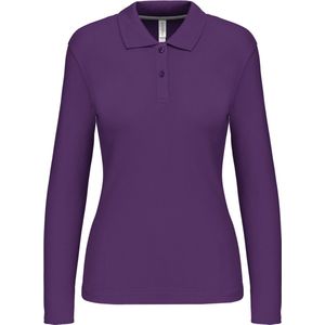 Kariban Damespolo lange mouwen K244 - purple - L