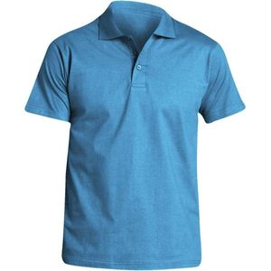 SOLS Heren Prescott Jersey Poloshirt met korte mouwen (Blauw Atol)