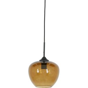 Light & Living Hanglamp Mayson - Bruin Glas - Ø23cm - Modern - Hanglampen Eetkamer, Slaapkamer, Woonkamer