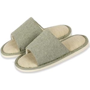 Binnensloffen met Geheugenschuim - Wasbare Pantoffels met Antislip Zool en Open Teen voor Dames en Heren - Perfect voor Thuis, Reizen en Spa