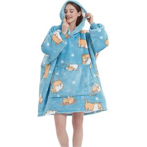 Hoodie deken - deken met mouwen - Hoodie deken is mijn beste vriend op koude winteravonden