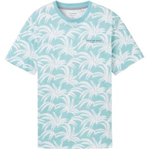 Tom Tailor T-shirt T Shirt Met Print 1042133xx10 35413 Mannen Maat - XXL