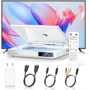 Draagbare DVD Speler met Scherm - DVD Speler met HDMI Input - voor Laptop