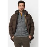 camel active teXXXactive® functionele jas met verstelbare zoom en capuchon - Maat menswear-50 - Donkerbruin