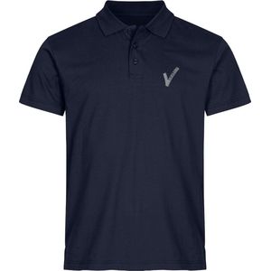Clique Security / Beveiliging Polo Heren met Borst- en Ruglogo - Dark Navy - Maat S - VOOR PROFESSIONALS