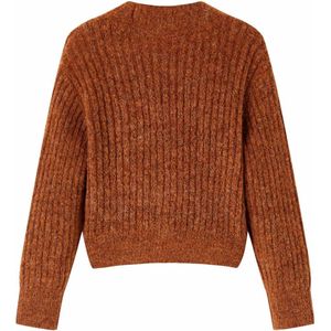 Kindervest gebreid - Maat 116 - Cognackleurig