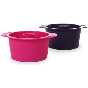 Set van 4 mini siliconen vormpjes voor Angel Cake, 5,5 x 13cm, 250 ml, -40 +230° | cakevorm met handgrepen | cakevormen | toast bakvorm | broodvorm | Broodbakvorm | Bakbrood | brood en cake | anti-aanbaklaag | voor oven en magnetron