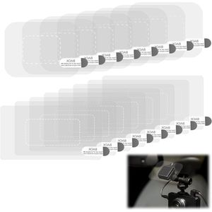 Allecto Plus - 16 stuks Stickers voor Voorruit Dashcam - Weerbestendige Film - Transparant - Elektrostatische - Duurzaam - Camera Montage.