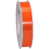 1x XL Hobby/decoratie oranje kunststof sierlinten 2,5 cm/25 mm x 91 meter- Luxe kwaliteit - Cadeaulint lint/ribbon