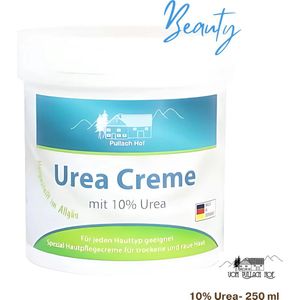 Vom Pullach Hof Ureum crème 250 ml met UREA 10% - Speciale huidverzorging voor de Droge en Ruwe huid - Uit Duitsland