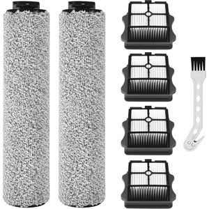 7-delige accessoireset voor natte en droge stofzuigers met 4 filters en 2 borstelrollen