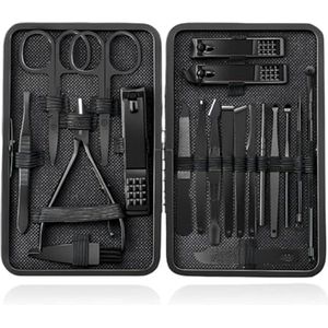 Complete 20-delige manicureset voor professionele nagelverzorging